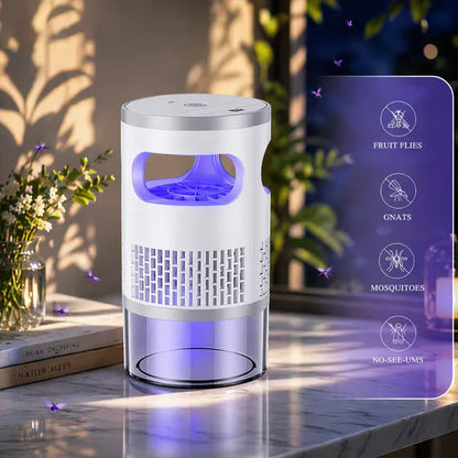 Indoor LED Bug Zapper – Bionic UV Light Trap & Night Light – Quiet & Safe for Bedroom – Chemical-Free Mosquito Killer 💡