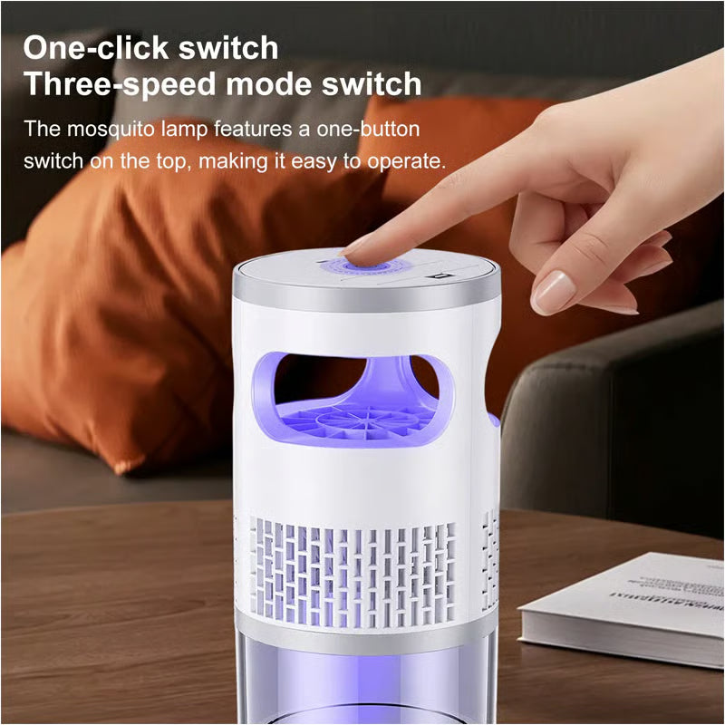 Indoor LED Bug Zapper – Bionic UV Light Trap & Night Light – Quiet & Safe for Bedroom – Chemical-Free Mosquito Killer 💡