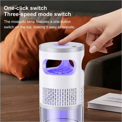 Indoor LED Bug Zapper – Bionic UV Light Trap & Night Light – Quiet & Safe for Bedroom – Chemical-Free Mosquito Killer 💡