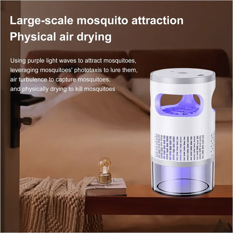 Indoor LED Bug Zapper – Bionic UV Light Trap & Night Light – Quiet & Safe for Bedroom – Chemical-Free Mosquito Killer 💡