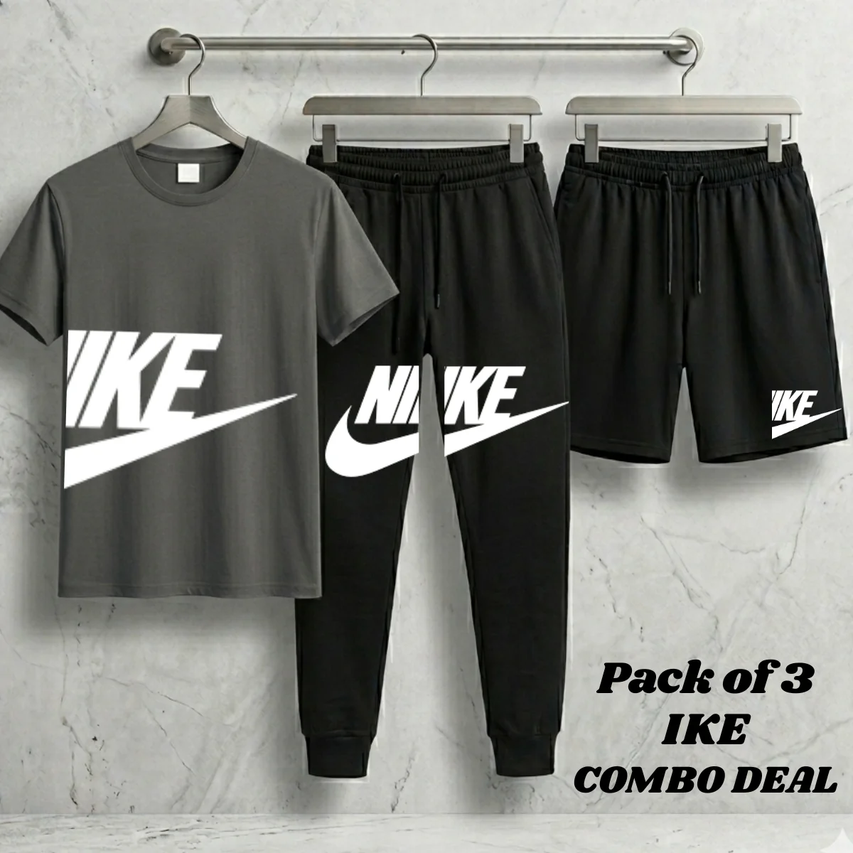 Loose Fit Contrast Summer Suit for Men