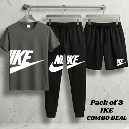 Loose Fit Contrast Summer Suit for Men