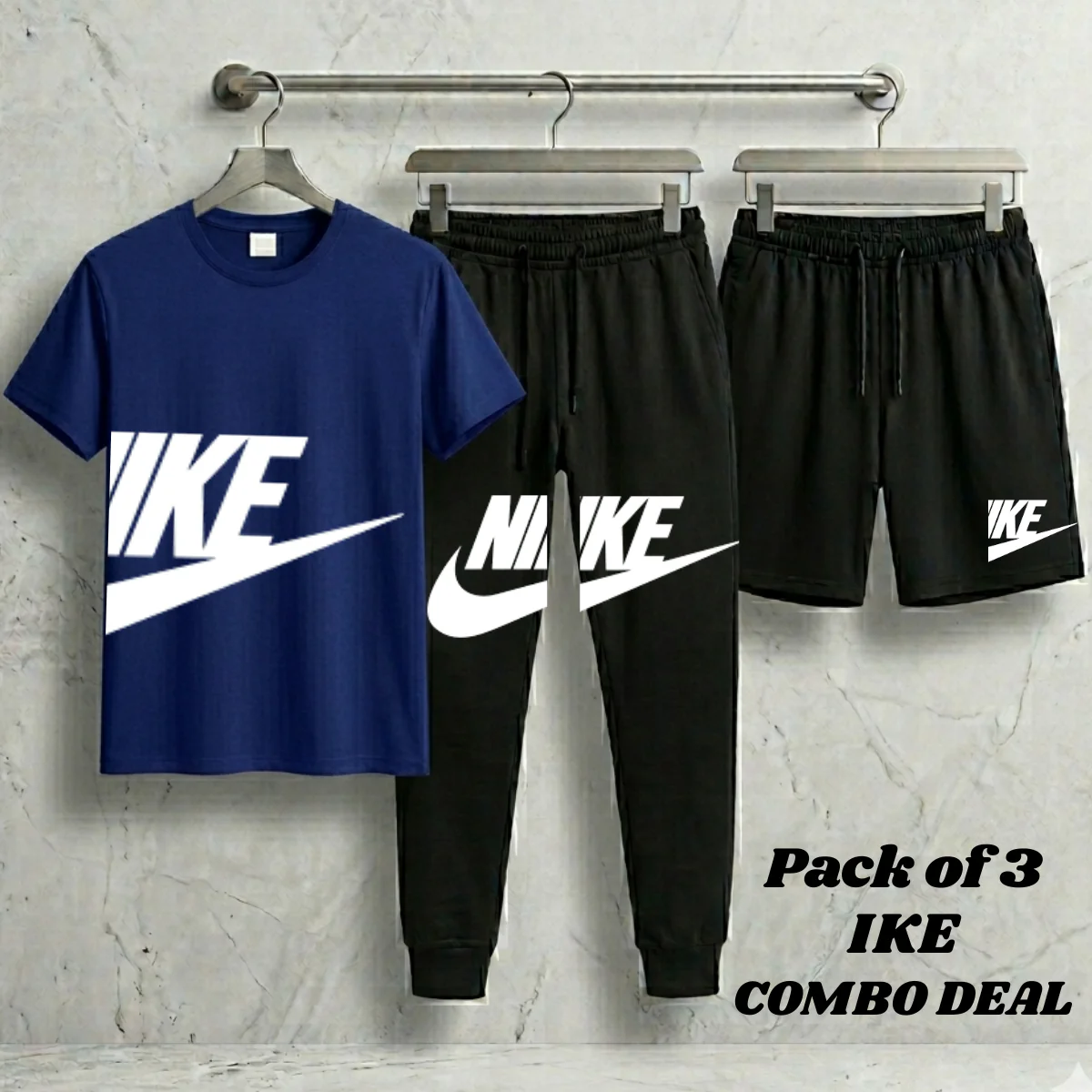 Loose Fit Contrast Summer Suit for Men