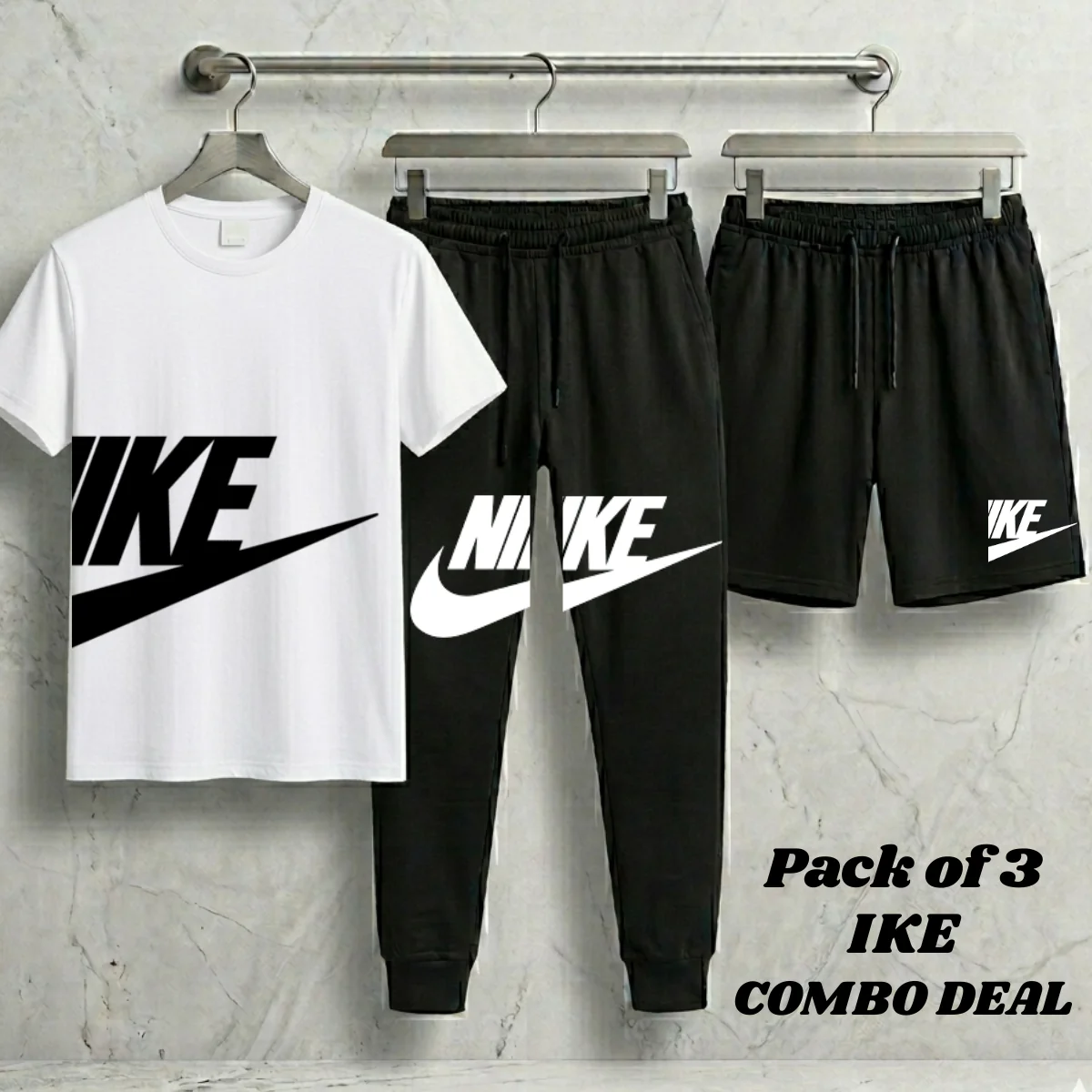Loose Fit Contrast Summer Suit for Men