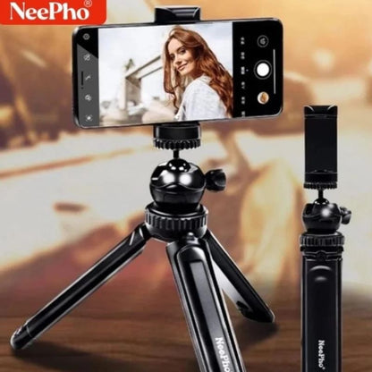 NeePho P170S Selfie Stick Tripod | Extendable , Bluetooth Remote, Universal Smartphone Mount | Durable Metal Build & Lightweight Design