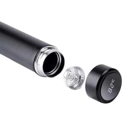 Products LED Temperature Display Water Bottle | Checkered Design | Smart Stainless Steel Vacuum 500ml Flask | Random Color