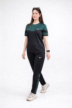 Nik Green & Black Dri-Fit Tracksuit - F