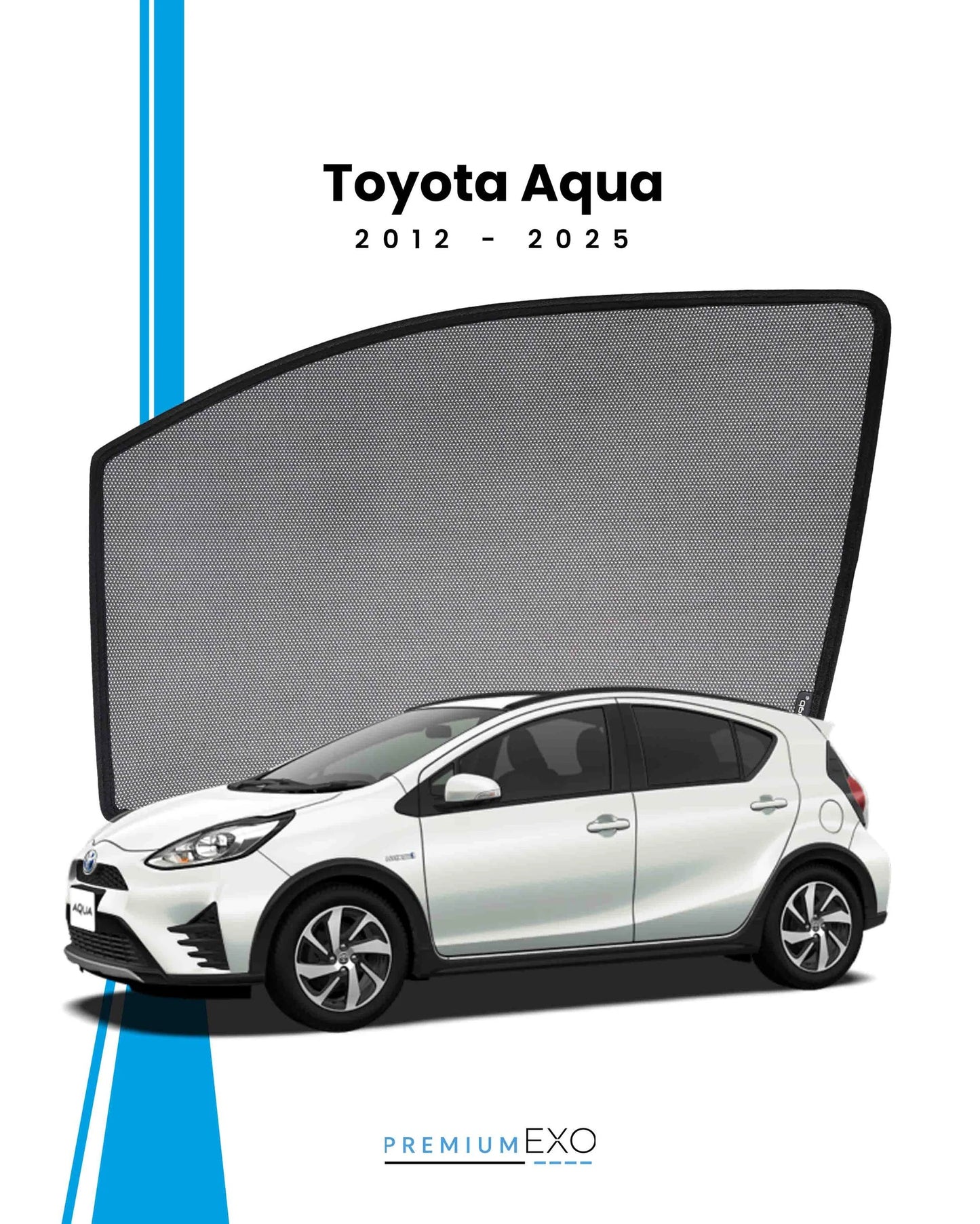 Toyota Aqua 2012-2025 Car Window Sun Shades