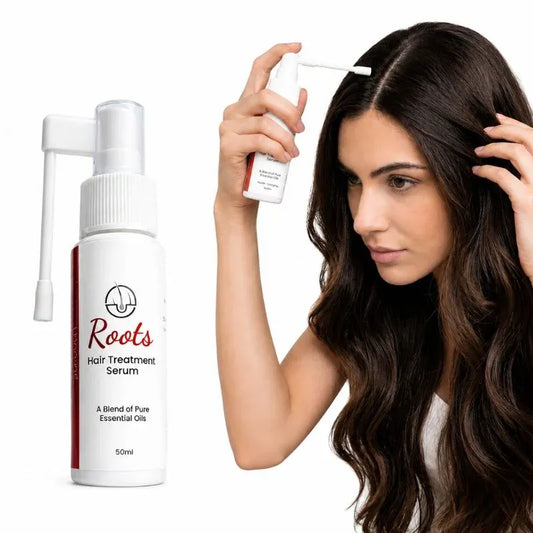 Roots Hair Treatment Serum | Nourishing Hair Growth Serum for Men & Women | Smooth, Shiny & Frizz-Free Hair | 50ml