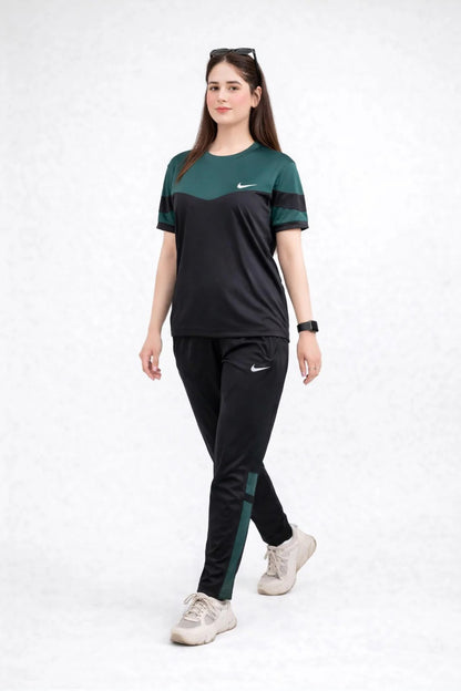 Nik Green & Black Dri-Fit Tracksuit - F
