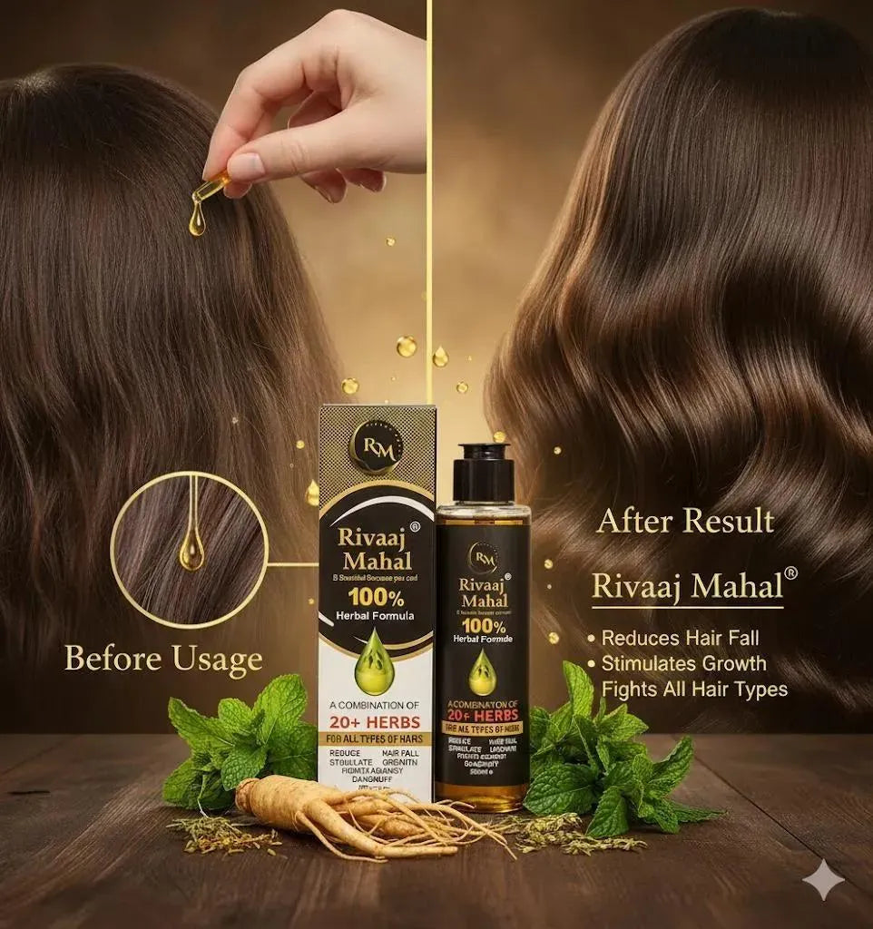 Rivaaj Mahal 100% Herbal Hair Oil 200ml All Hair Types