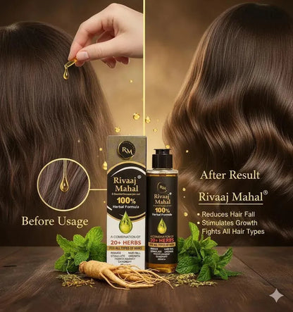 Rivaaj Mahal 100% Herbal Hair Oil 200ml All Hair Types