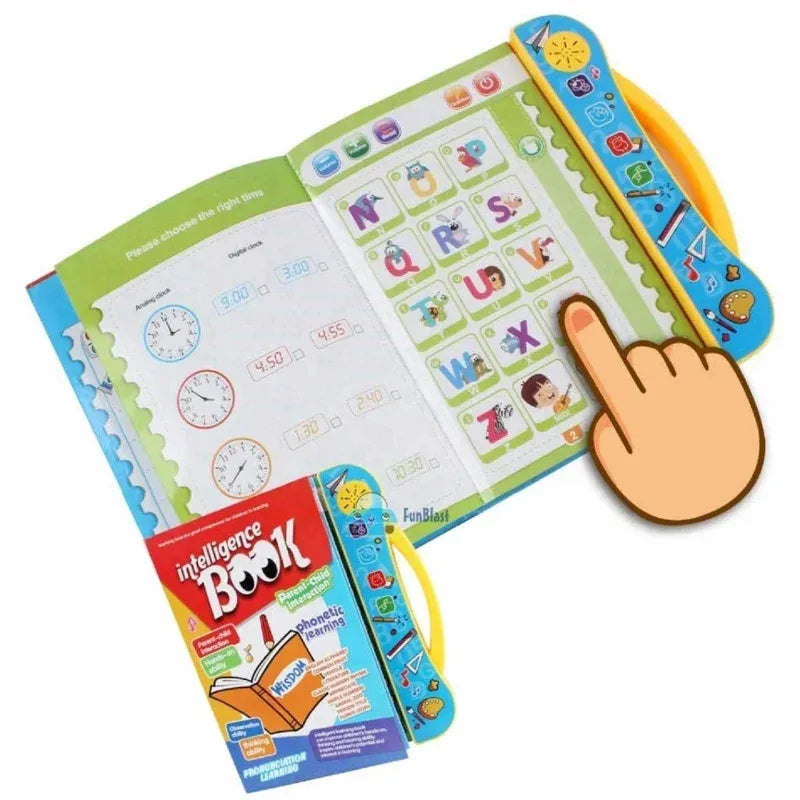 Intelligence Learning Book for Kids | Interactive Letters, Numbers & Sounds for Toddlers