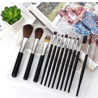 Mac Beauty Makeup Brush Set – 12-Piece Professional Makeup Tool Kit | Soft, High-Quality Synthetic Bristles