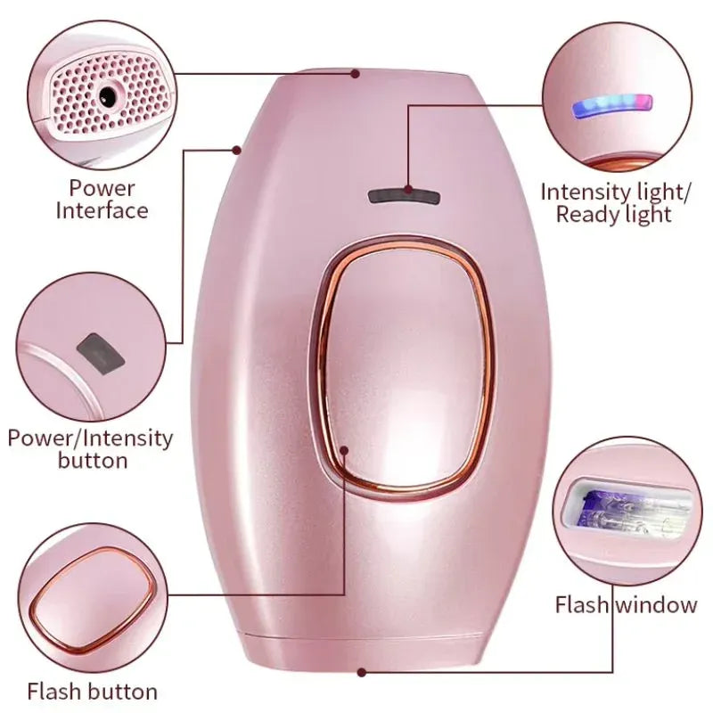 IPL Laser Hair Removal Device | Permanent Hair Reduction Epilator | Painless Body Hair Remover