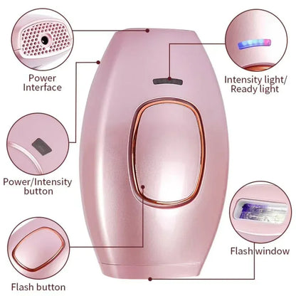 IPL Laser Hair Removal Device | Permanent Hair Reduction Epilator | Painless Body Hair Remover
