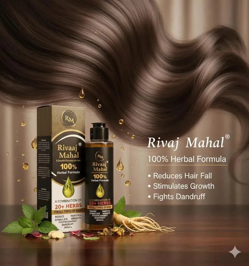 Rivaaj Mahal 100% Herbal Hair Oil 200ml All Hair Types