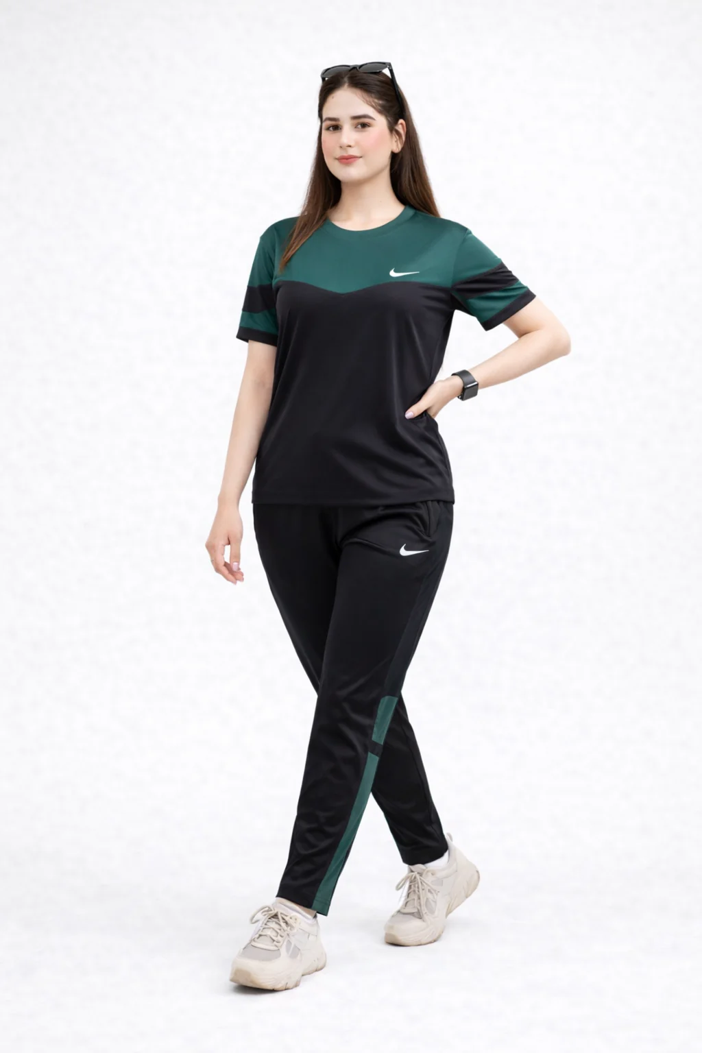 Nik Green & Black Dri-Fit Tracksuit - F