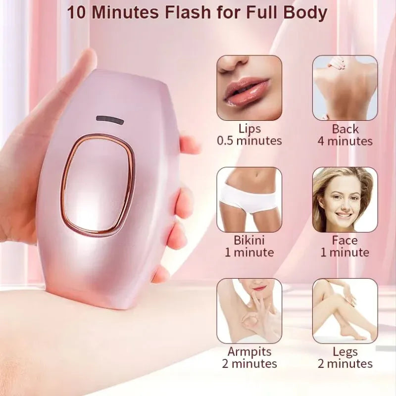 IPL Laser Hair Removal Device | Permanent Hair Reduction Epilator | Painless Body Hair Remover
