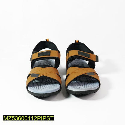 Men's Elastic Fibre Casual Sandals, Mustard Kitto