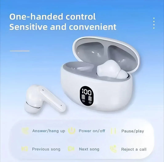 TWS In-Ear Stereo Gaming Earbuds with Display & Bluetooth