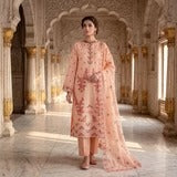 Mah-Noor By MahPosh Premium Doria Lawn Embroidered 3PC D-29
